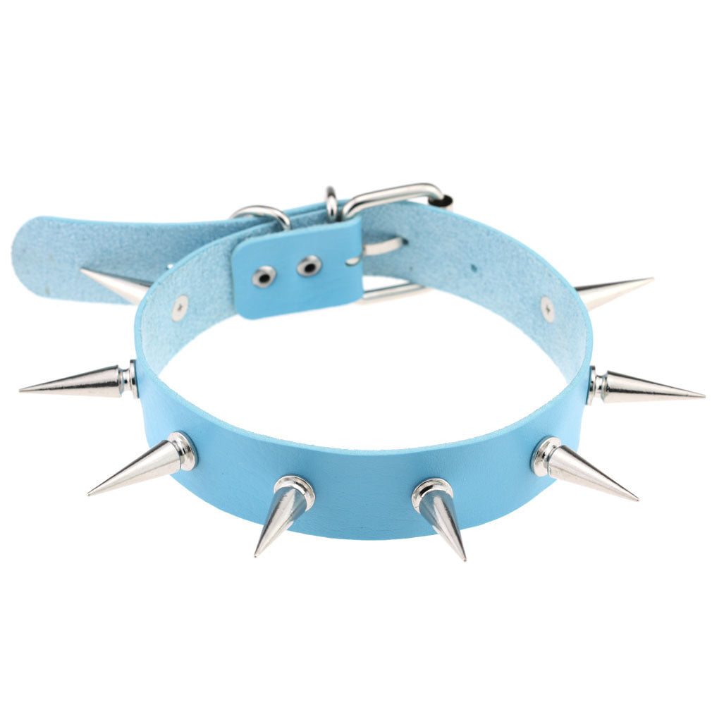 Sky Blue Punk Chokers