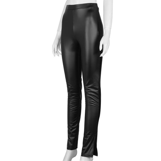 SplitEdge Couture Leather Pants