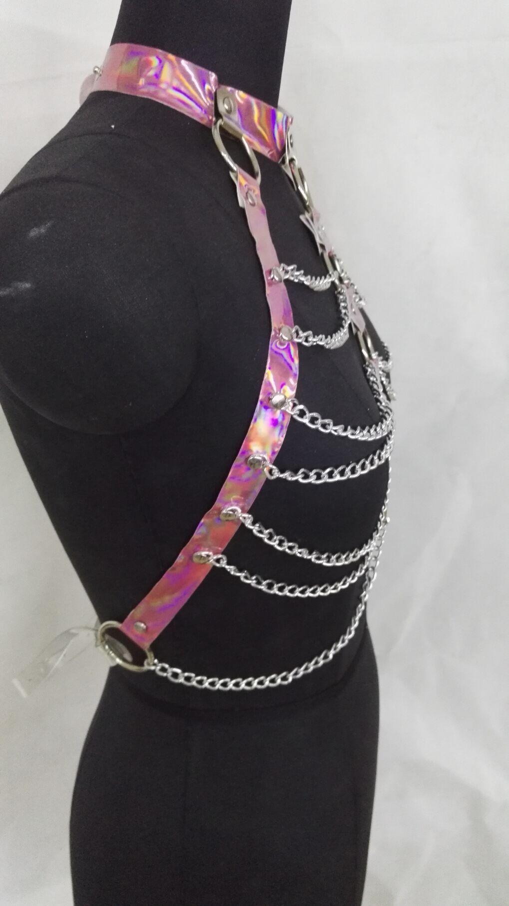 Halter Body Harness Chain Belt