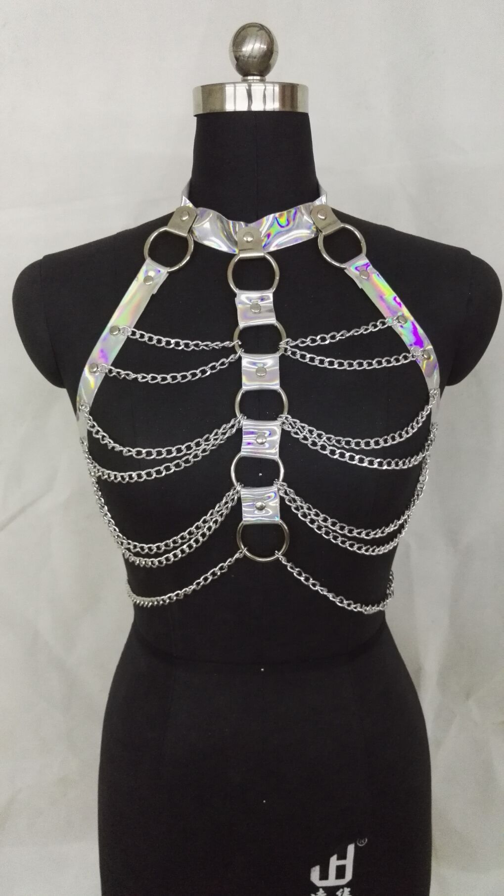 Halter Body Harness Chain Belt