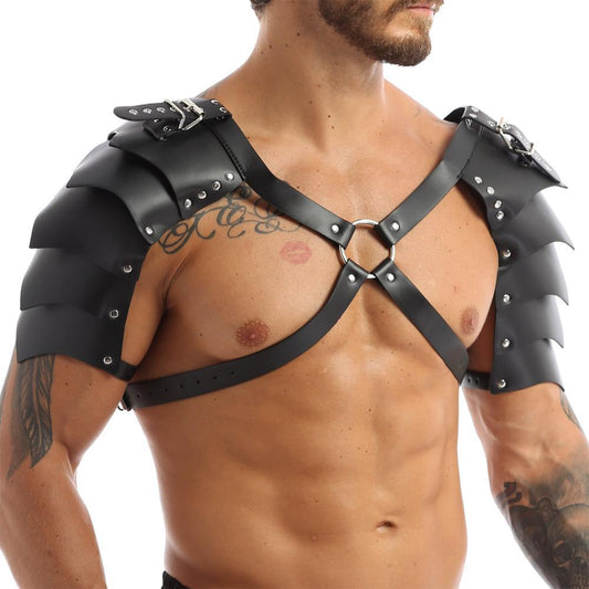 Masculine Leather Chest Strap