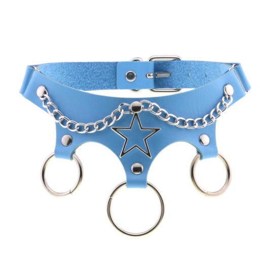 Sky Blue Punk Chokers