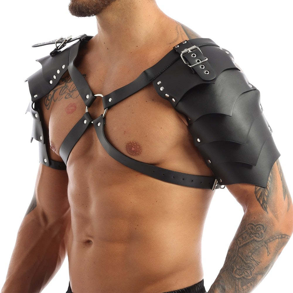 Masculine Leather Chest Strap