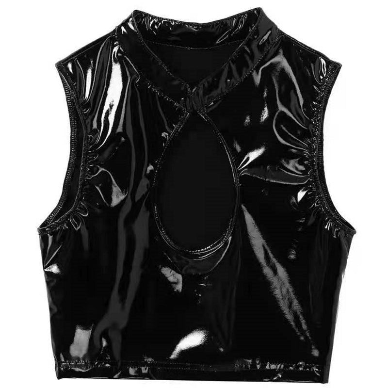 Shiny Vest Deep U Top, product