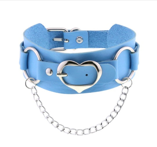 Sky Blue Punk Chokers