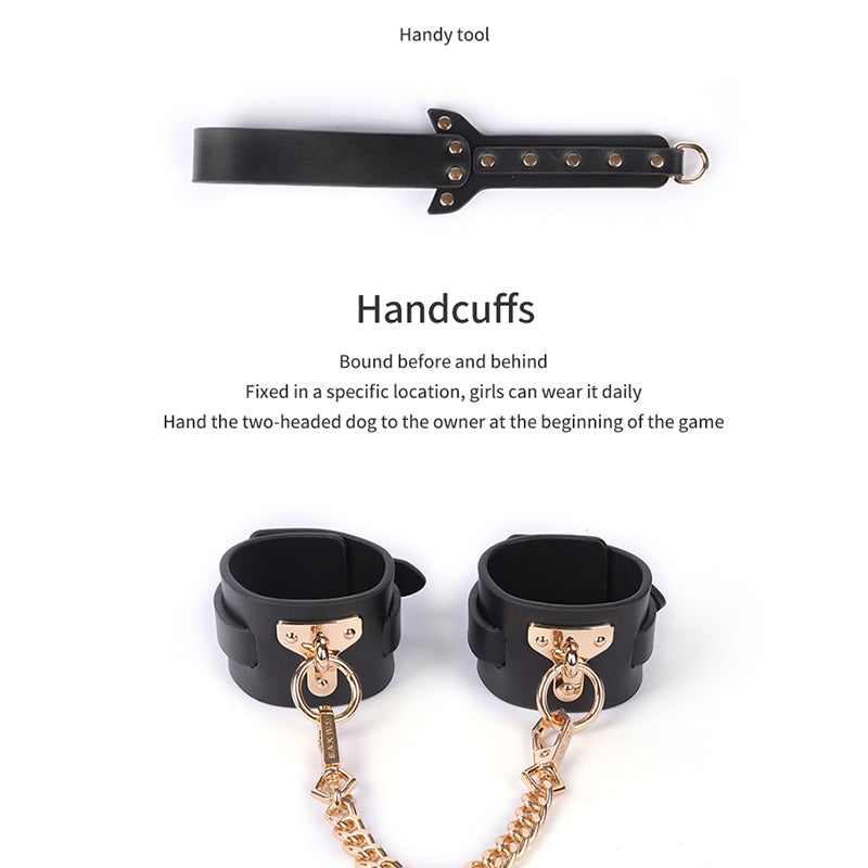 Luxury Leather Bed Bondage Kit