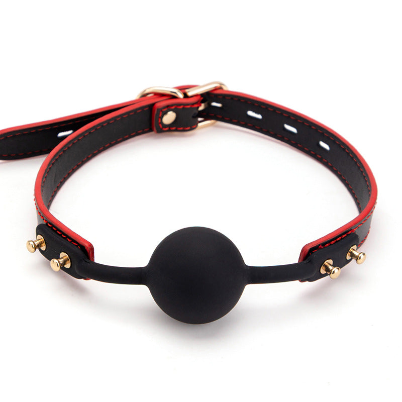 Bondage Collar Mask Genuine Leather