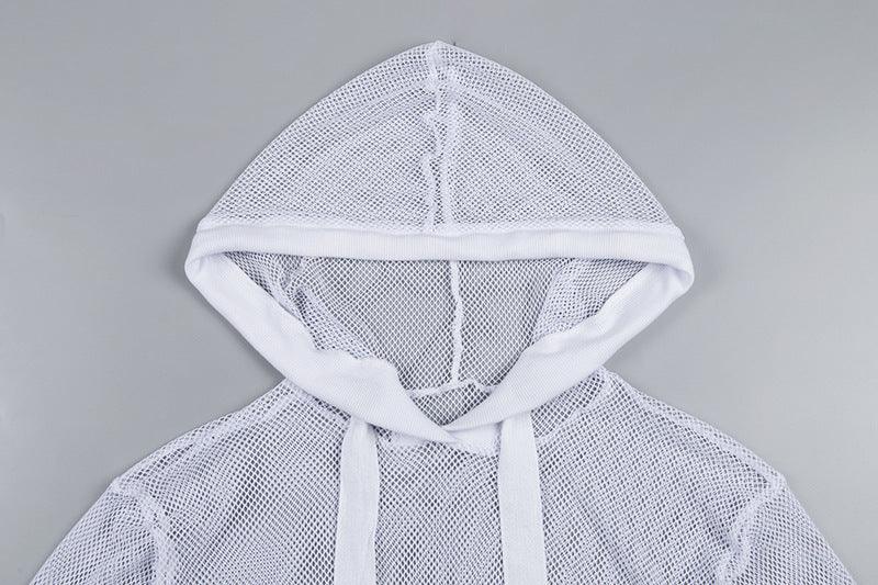 Hooded Transparent Sweatshirt, hood